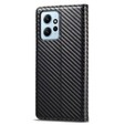 Klapkové puzdro pre Xiaomi Redmi Note 12 4G, Carbon LC.IMEEKE, čierne