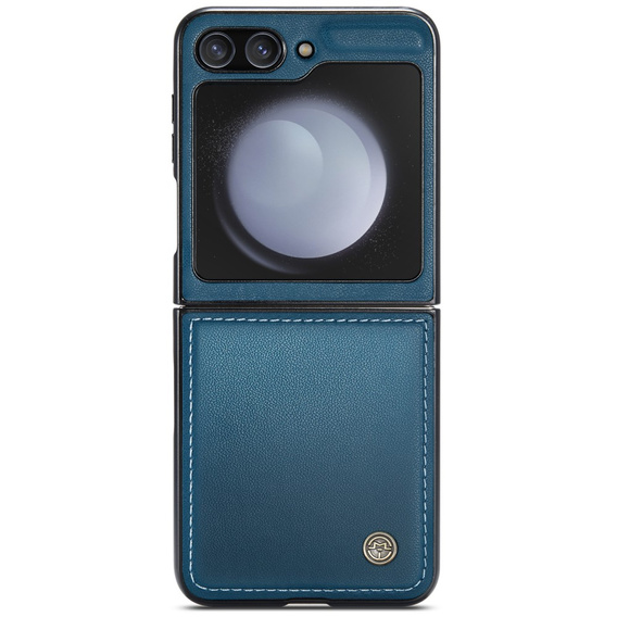 Puzdro pre Samsung Galaxy Z Flip6 5G, CASEME Litchi Leather, modré