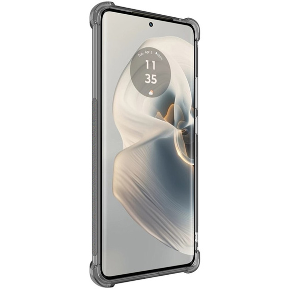 IMAK Obal na mobil pre Motorola Edge 50 Pro, Dropproof, transparentné / čierne