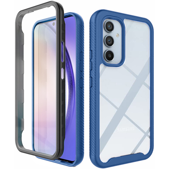 Puzdro pre Samsung Galaxy A54 5G, Shockproof, s fóliou, modré