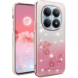 Puzdro Glitter Flower pre Xiaomi Redmi Note 15 5G / Poco M8 5G