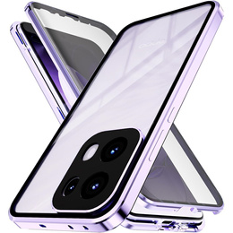 Puzdro pre Oppo Reno 13, Magnetic Dual Glass, ružové