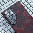 Puzdro pre Samsung Galaxy S24 Ultra, Aramid Fiber MagSafe, červené