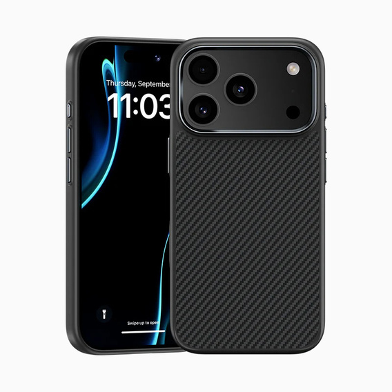 BENKS Kevlar Armor PRO Carbon Fiber 600D A069 puzdro MagSafe pre iPhone 17 Pro