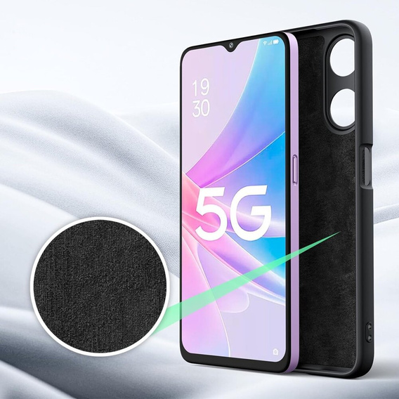 Obal na mobil pre Oppo A38 4G / Oppo A18 4G, Silicone Lite, čierne
