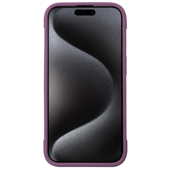 Puzdro pre iPhone 15 Pro, ERBORD Armor Mag, bordové