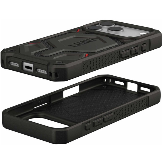 Puzdro Urban Armor Gear pre iPhone 17 Pro Max, Monarch Pro Kevlar MagSafe, kevlarová farba