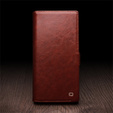 Flipové puzdro pre Samsung Galaxy S25 Ultra, QIALINO Leather Wallet, tmavohnedá