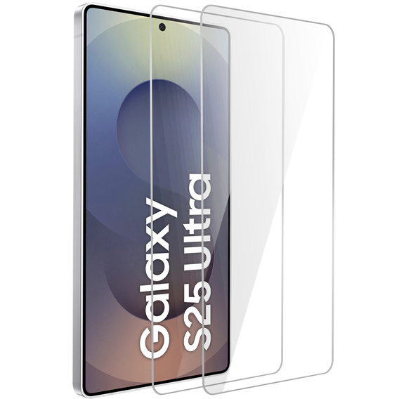 2x tvrdené sklo ERBORD 9H Hard Glass na displeji pre Samsung Galaxy S25 Ultra
