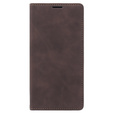 Puzdro pre Xiaomi 13T / 13T Pro, ERBORD Vintage, peňaženka s chlopňou, káva