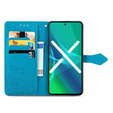 Klapkové puzdro pre Motorola Moto G54 5G, Mandala, modré