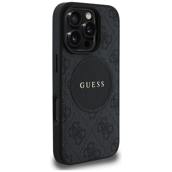 Puzdro Guess 4G Circle s klasickým logom, pre MagSafe pre iPhone 16 Pro