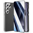 Puzdro pre Samsung Galaxy S25 Ultra, Privacy Dual Glass, strieborné