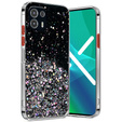 Obal na mobil pre Motorola Edge 20 Lite, Glittery, čierne