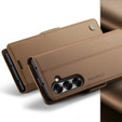 CASEME Litchi Wallet flipové puzdro pre Samsung Galaxy Z Fold7 5G