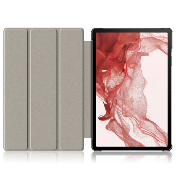 Puzdro pre Samsung Galaxy Tab S9 Plus, Smartcase s priestorom pre stylus, zelený