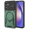 Pancierované puzdro pre Samsung Galaxy A54 5G, CamShield MagSafe, zelený