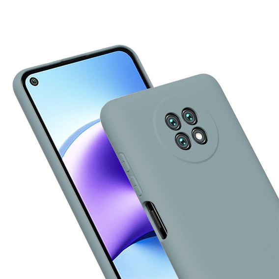 Obal na mobil pre Xiaomi Redmi Note 9T 5G, Silicone Lite, levanduľovo šedé