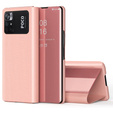 Obal na mobil pre Xiaomi Poco M4 Pro 4G, Clear View, ružové rose gold