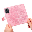 Klapkové puzdro pre Xiaomi Redmi Note 12 4G, Mandala Flower, ružové