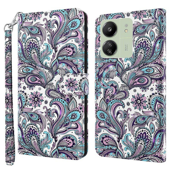 Klapkové puzdro pre Samsung Galaxy A05s, Wallet, Butterflies, modré