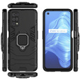 Obal na mobil pre Realme 7 5G, Kickstand Ring, čierne