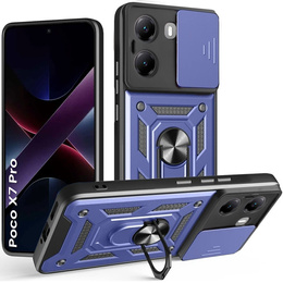 Obal na mobil pre Xiaomi Poco X7 Pro 5G, CamShield Slide, modré