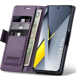 ERBORD Lesklé puzdro Litchi pre Xiaomi Poco F8 Pro