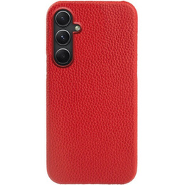 Kožené puzdro pre Samsung Galaxy A54, Genuine Leather, červené