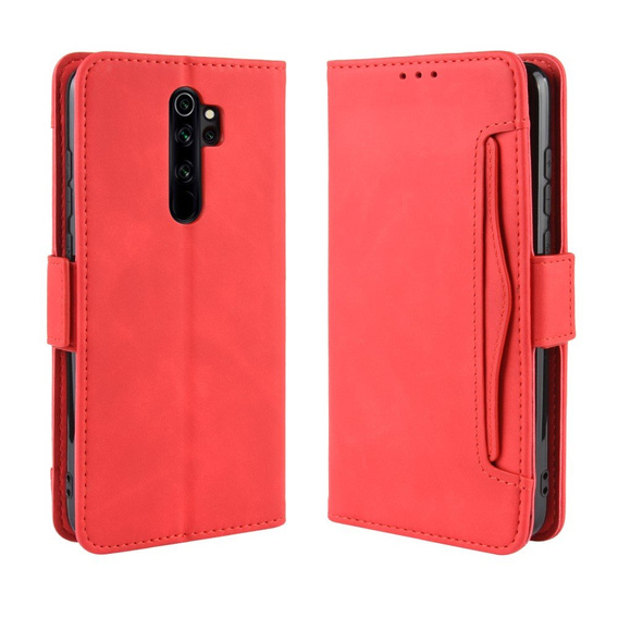Klapkové puzdro pre Xiaomi Redmi Note 8 Pro, Card Slot, červené