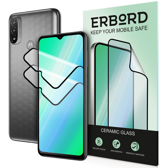 2x keramické hybridné sklo ERBORD pre Motorola Moto E20/E30/E40