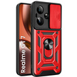 Obal na mobil pre Realme GT 7 / 7T, CamShield Slide, červené