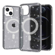 Puzdro pre iPhone 14 Plus, Glittery, pre MagSafe, čierne