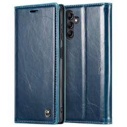 CASEME flipové puzdro pre Samsung Galaxy A34 5G, Waxy Textured, modré