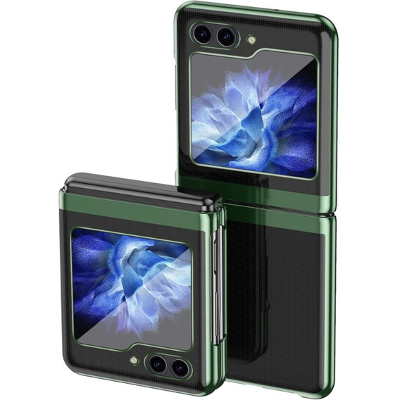 Puzdro pre Samsung Galaxy Z Flip6 5G, PC Case, transparentné / zelené