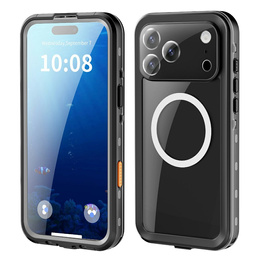 Puzdro pre iPhone 17 Pro Max, vodotesné podľa IP68, SHELLBOX MagSafe, čierne