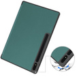 Puzdro pre Samsung Galaxy Tab S10 Ultra, Smartcase s priestorom pre stylus, zelený