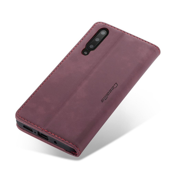 CASEME puzdro pre Samsung Galaxy A70, Leather Wallet Case, bordové