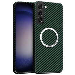 Obal na mobil pre Samsung Galaxy S23 Plus, Magsafe Slim Carbon, zelený