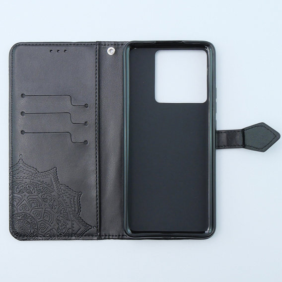 Klapkové puzdro pre Xiaomi 13T / 13T Pro, Mandala, čierne