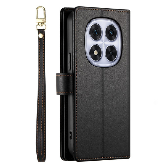 Klapkové puzdro pre Xiaomi Redmi Note 14 Pro 5G / Poco X7 5G, Wallet Zipper Pocket, čierne