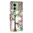 Klapkové puzdro pre Motorola Edge 40 5G, Wallet, tree of life, modré