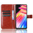 Klapkové puzdro pre Infinix Hot 30, Crazy Horse Wallet, hnedé