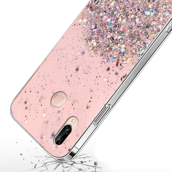 Obal na mobil pre Huawei P20 Lite, Glittery, ružové