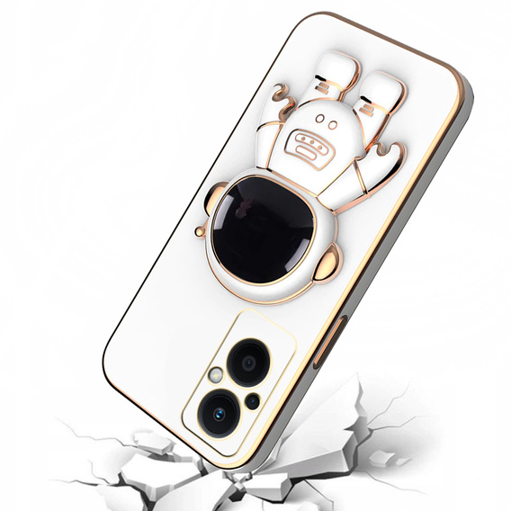 Obal na mobil pre Oppo Reno7 Lite 5G, Astronaut, biele