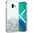 Obal na mobil pre Samsung Galaxy J6 Plus, Glittery, priehľadné