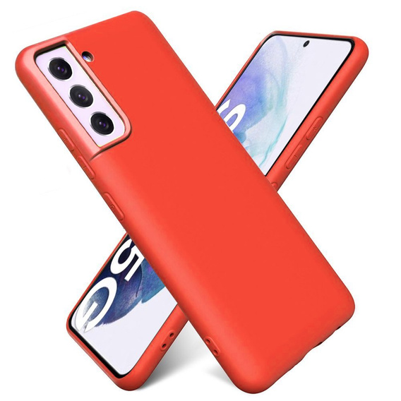 Obal na mobil pre Samsung Galaxy S21+ Plus, Silicone Lite, červené