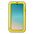 Love Mei Obal na mobil pre Huawei P30 Pro, armored with glass, žlté / čierne