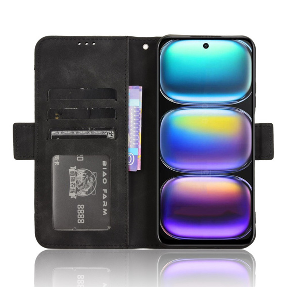 Klapkové puzdro pre Infinix Hot 50 4G, Card Slot, čierne