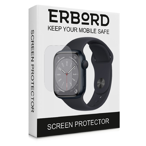 3x ERBORD Hydrogélová fólia pre Apple Watch 7/8 45mm